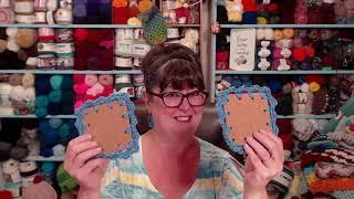 Friday Fun With Sara - Crochet Trimmed Coasters  #crochet #fridayfun