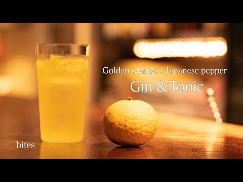 Original Gin&Tonic using Japanese pepper by Shinobu Ishigaki, Tokyo