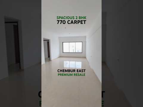 Resale 2 bhk - 770 carpet at Chembur. Higher floor, open views. Vastu complaint layout #persqrfoot