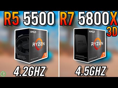 Ryzen 5 5500 vs Ryzen 7 5800X3D - Tested in 2024