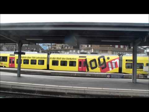 Bahnverkehr in Thun und Visp - 22.01.2012 "Krokodil und ICE"