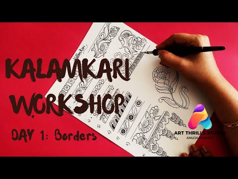 Kalamkari Workshop: Day 1| Kalamkari Borders