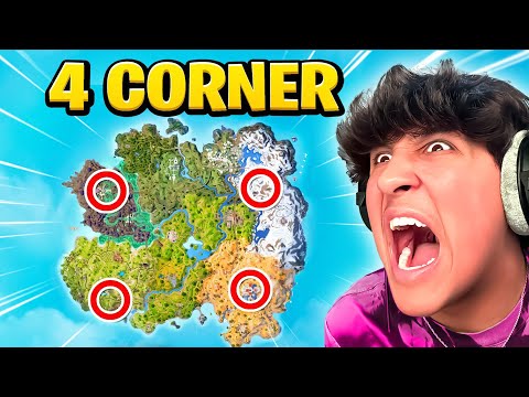 4 Corners Fortnite Challenge!