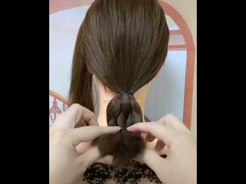 Beautiful & Easy Bun Hairstyle❤✨|| Quick Bun Hairstyle hacks❤||Cute Hairstyle For Girls❤|| Bun Hack✨