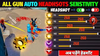 Free Fire Auto Headshot Trick 2025 Sensitivity | 2gb, 4gb, 6gb Ram Headshot Sensitivity Setting ~