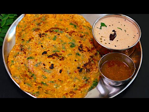 கோதுமை அடை தோசை & சட்னி இப்டி செஞ்சு அசத்துங்க | wheat adai dosa recipe in tamil | healthy breakfast