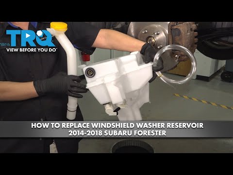 How to Replace Windshield Washer Reservoir 2014-2018 Subaru Forester