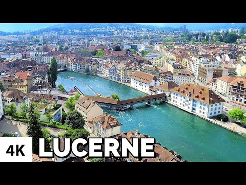 LUCERNE SWITZERLAND 4K / CITY TOUR 2021