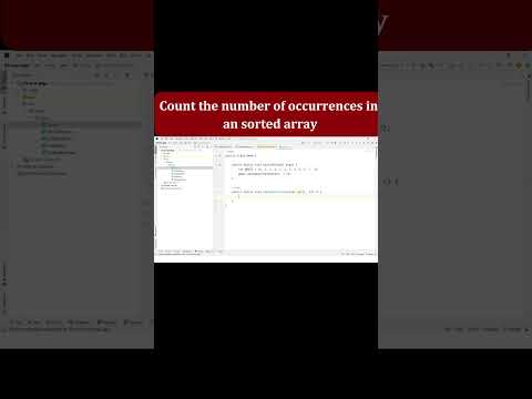 Count the number of occurence in an array Java interview questions | Code Decode #shorts