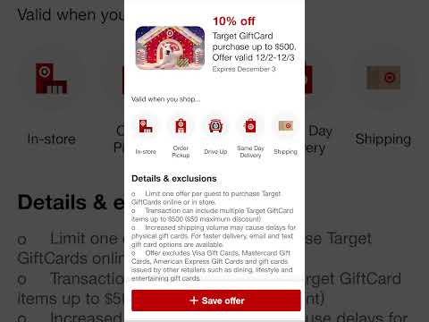 📢10% OFF Target Gift Cards This Weekend ONLY [12/2-12/3]💸 Target Deals 2023 | Target Circle #target