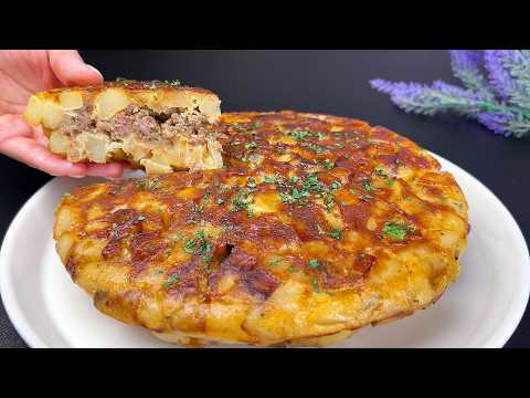 Delicious Potato and Meat Pie! Fast and Flavorful Recipe! ASMR