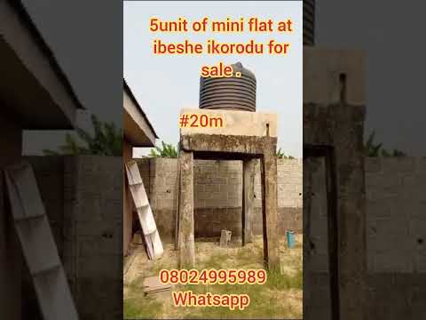 5unit of mini flat for sale at ibeshe ikorodu Lagos for #20m