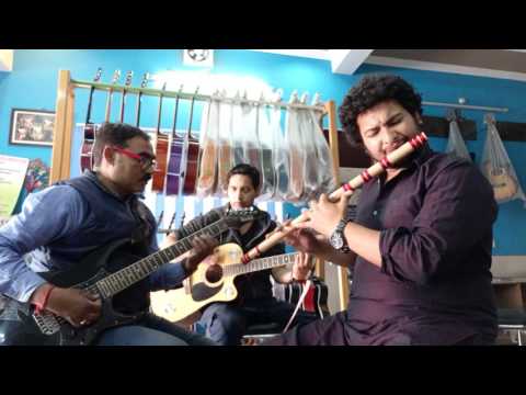 Gharwali || Mashup  of  song ghughuti n tu Dikhyandi 
Guitar n flute ||