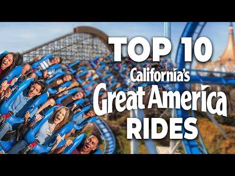 Top 10 Best Rides at CALIFORNIA GREAT AMERICA - 2024!