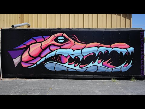 ALLIGATOR  MURAL BY IHSQUARED