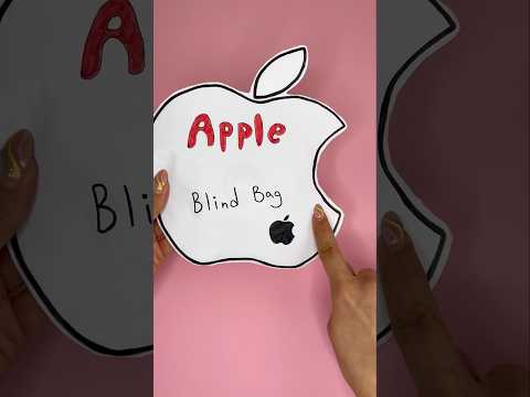 Apple blind bag! #blindbag #papersquishy #papercraft #diy #blindbagopening #craft #shorts #unboxing