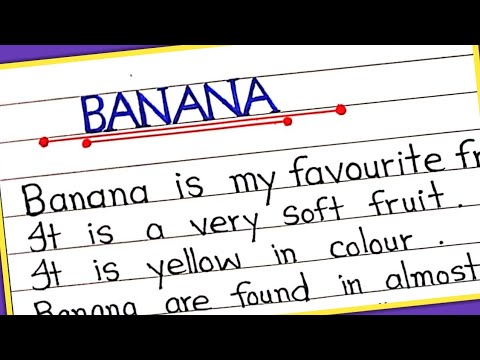 10 Lines on Banana in English || Essay on Banana || Banana essay writing in English