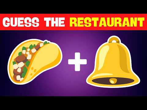 Guess The Restaurant By Emoji 🍔🌮🦞️ | Random Quizzes