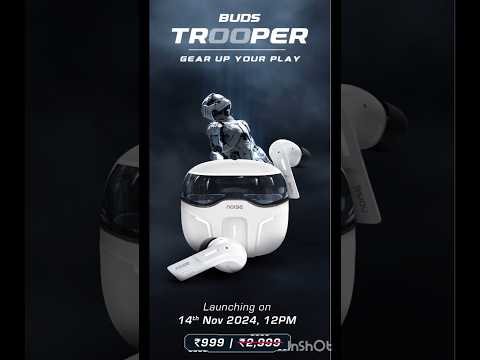 Noise buds trooper|new launch|low latency|noise earbuds|#shorts #ytshort #earbuds #tws #earphone #yt