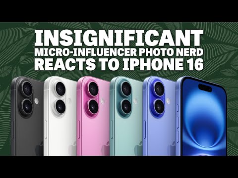 Insignificant Micro-Influencer Photo Nerd Reacts to new iPhone 16