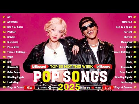 ROSÉ, Bruno Mars, Selena Gomez, Maroon 5, Justin Bieber, Ed Sheeran, Adele - Top 50 Hot This Week