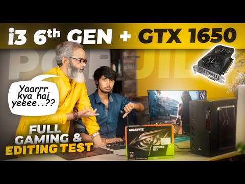 PC Build i3 6th Gen + GTX 1650 GPU 🔥 Full Testing Video