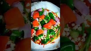 Homemade Veg Pizza🍕#rasoi #rasoiwatchcookeat #pizza #khandeshi #youtubeshorts #vegpizza #pizzalover