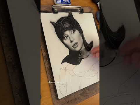 DRAWING ARIANA pt3(tiktok:raymond.portraits) #art #ariangrande #drawing #shortsvideo #artist