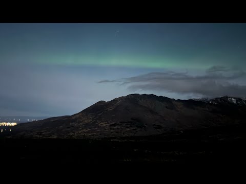 Aurora in Anchorage, Alaska, taken with iPhone 16 Pro Max(IPhone16 Pro Max로 찍은 오로라)