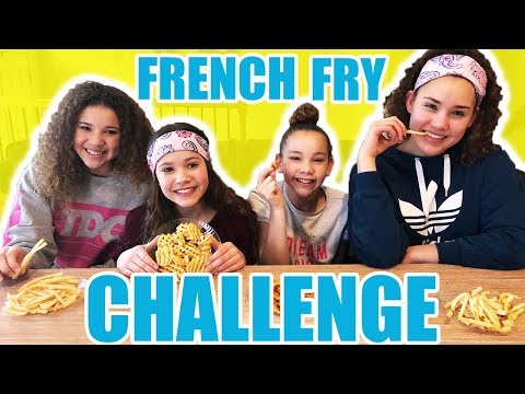 French Fry Challenge! (Haschak Sisters)