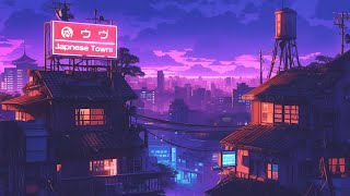 Lofi Hip Hop Beats 🏮 1980s & 90s Nostalgic Vibes & Retro Japanese Town Ambience 🌆 Lofi Rain Playlist