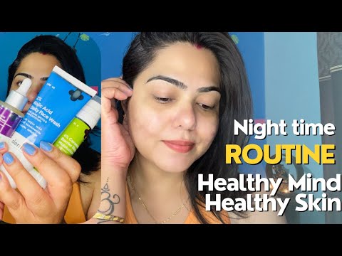 Healing, Relaxing & Calming Night time Routine | The Derma Co Kojic Acid Serum & Facewash Range |