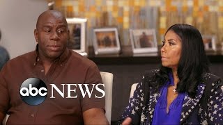 Magic Johnson and  Cookie on HIV Diagnosis, Their Gay Son