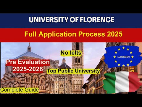 🇮🇹 Study in Italy | How to Apply University of Florence | No IELTS | Bachelor’s & Master’s Guide 🎓