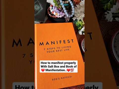 How to manifest properly with Salt Box and Book of Manifestation #short #manifestation #shorts