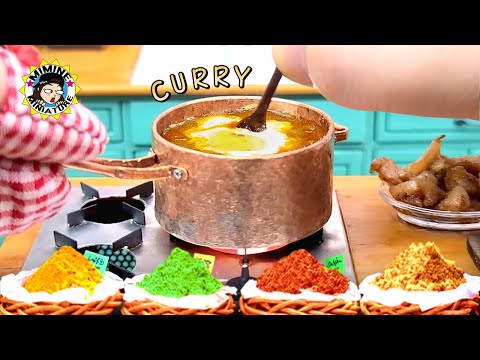 Yummy miniature butter chicken curry│Miniature Cooking