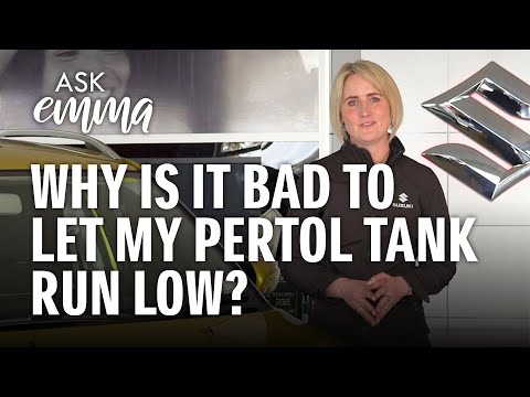 Why is it bad to let my petrol tank run on empty?