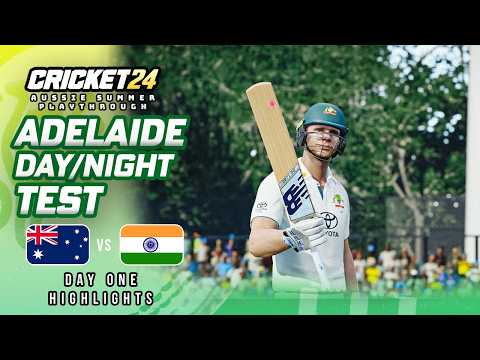 Australia v India - 2nd Test | Day One Highlights | Cricket 24 Playthrough