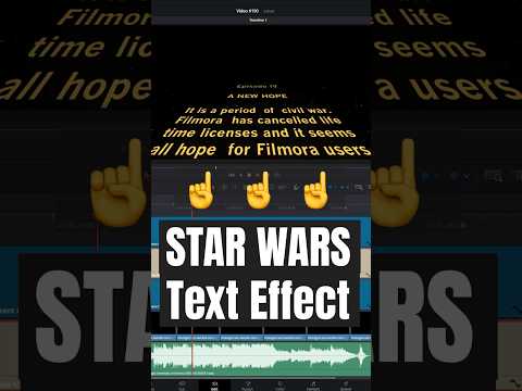 STAR WARS Opening Text Crawl Effect - DaVinci Resolve