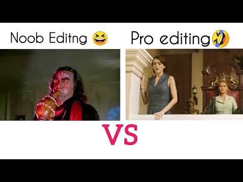 Noob Editing vs pro editing | old movie vs new movie | Funny video 😄 #funny #1notrending #copyclaim