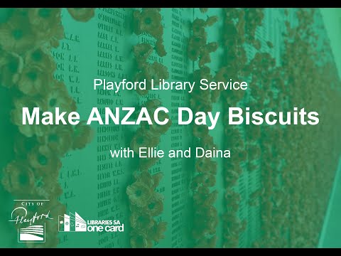 Cooking ANZAC Biscuits with Ellie and Daina from the Playford Library