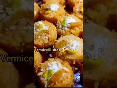 Vermicelli bites | 3 ingredients #shorts Arabic vermicelli delight | Easy Quick & irresistible sweet