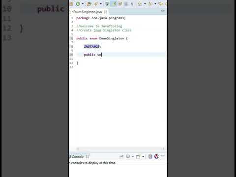 enum singleton design pattern in java #shorts #designpatterns #javatcoding