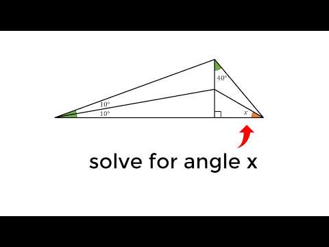 Can you solve for the angle?