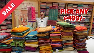 CLEARANCE SALE🥳🚨Bangalore Malleshwaram Budget Friendly Gifting Sarees. Single saree courier avail.