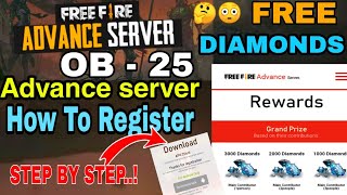 How To Register ob25 Advanced Server?  😱😱/ FREE FIRE ADVANCE SERVER REGISTRATION / FF advance server