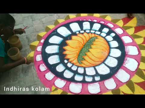 3D Rangoli | 3D muggulu | 3d kolam | 3d rangoli  kolam | pongal latest rangoli | pongal latest kolam