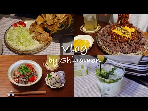 (SUB)Cooking Japanese food for the first time in a while, eating spicy food and releasing stress🔥🔥