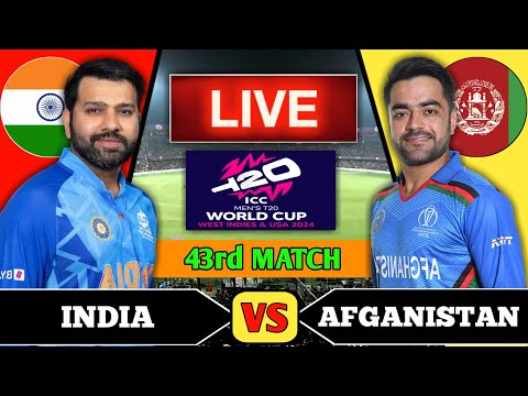 Live India vs Afghanistan T20 World Cup Live | IND vs AFG | Live Cricket Match Today Cricket Live