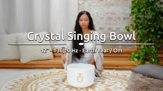 12" Planetary Crystal Singing Bowl, Earth Year / Om 136.10 Hz - PCSB12E - Meinl Sonic Energy